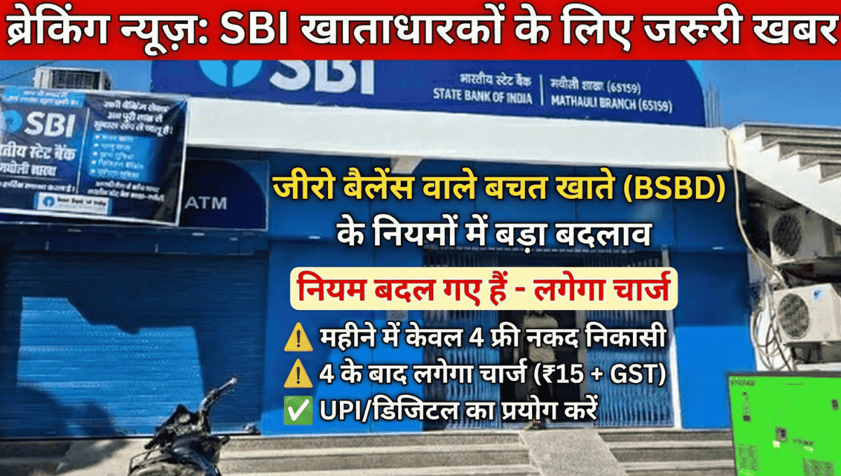 Zero Balance Savings Account